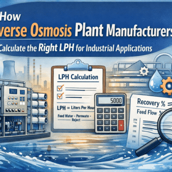 How Reverse Osmosis Plant Manufacturers Calculate the Right LPH for Industrial Applications