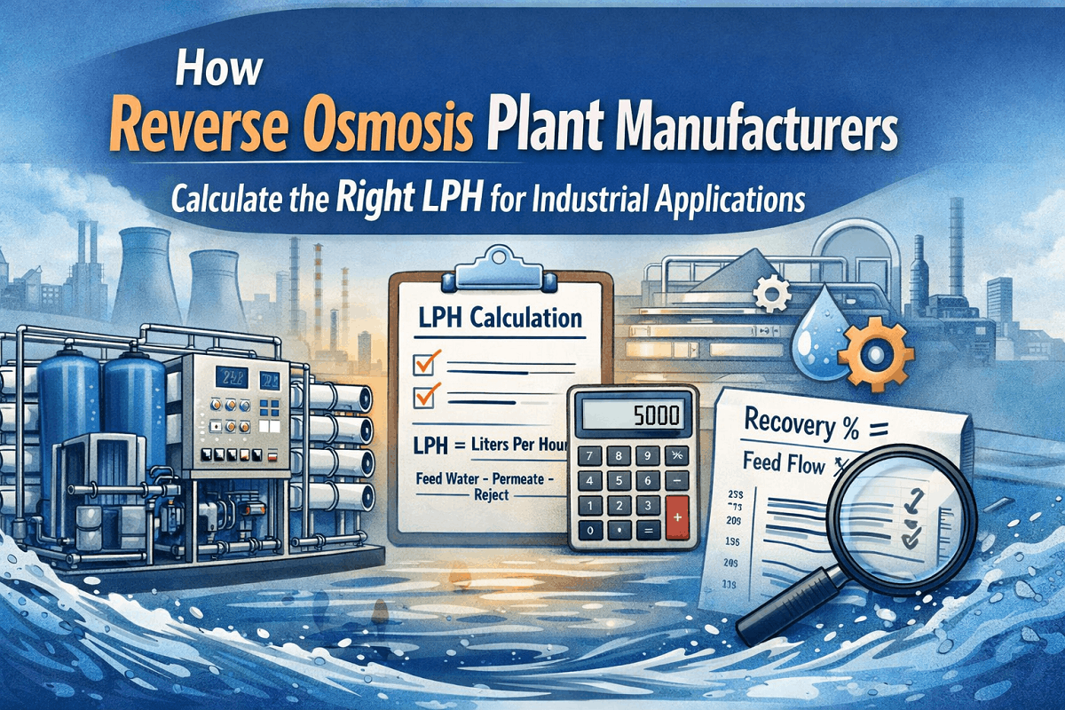 How Reverse Osmosis Plant Manufacturers Calculate the Right LPH for Industrial Applications